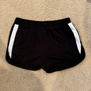 Black and White Women's Sweat Shorts